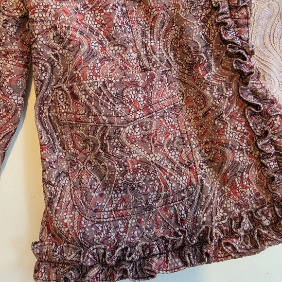 J Bee Women's Paisley Blazer - Picture 5 of 5